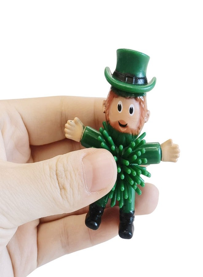 Cherislpy 12Pcs St Patrick's Day Mini Leprechaun Toys,Squeeze Porcupine Toys Stress Relief Fidget Toy for Kids Boys St Patrick's Day Party Favor,Home Decor(Old Men) - Image 3